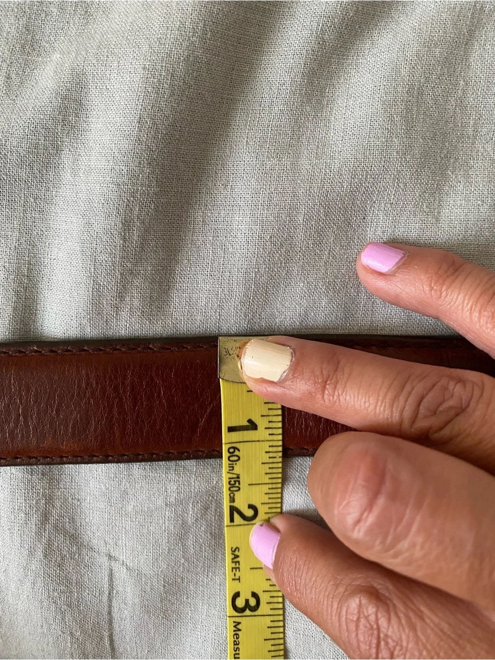 Lands’ End Bridle Strap Ranger Belt in Oak Bark Made In USA Cowboy Western
